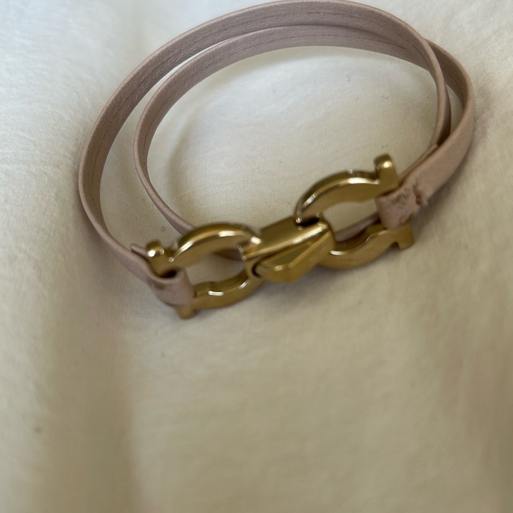 Ferragamo leather bracelet